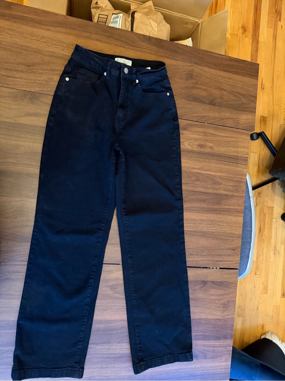 High-Rise Straight Leg Women’s Jeans - Black